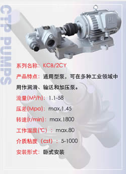 齿轮泵KCB/2CY系列
